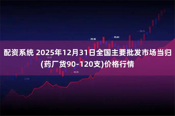 配资系统 2025年12月31日全国主要批发市场当归(药厂货90-120支)价格行情